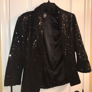 black sequined blazer